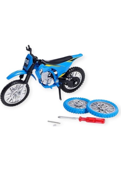 1:18 Ölçekli Model Motosiklet - DS928 - Mavi (Lisinya)