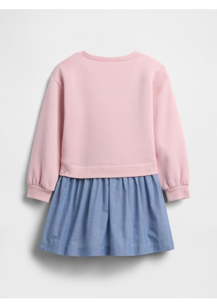 Kız Bebek Pembe Gap Sweatshirt Elbise modelleri