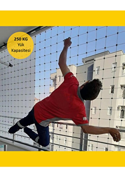 Çocuk Pencere Çelik Güvenlik Ağı Güvenli Kullanım İçin 70x220 cm Fransız Balkon Kapısı