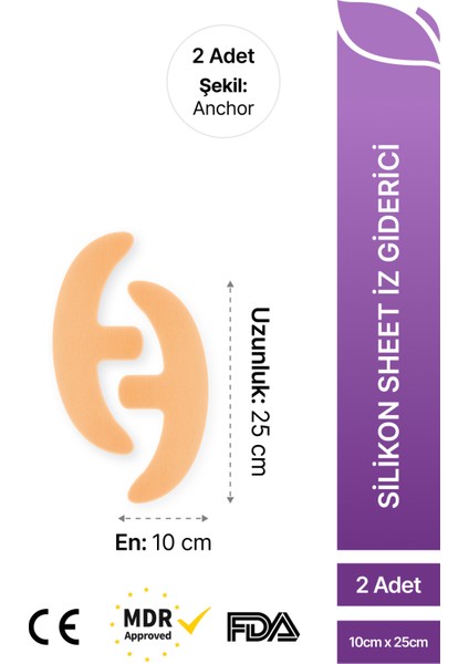 Silikon Skar Mastopeksi Meme Küçültme Dikleştirme Ameliyat Izi Tedavisi Anchor 2'li