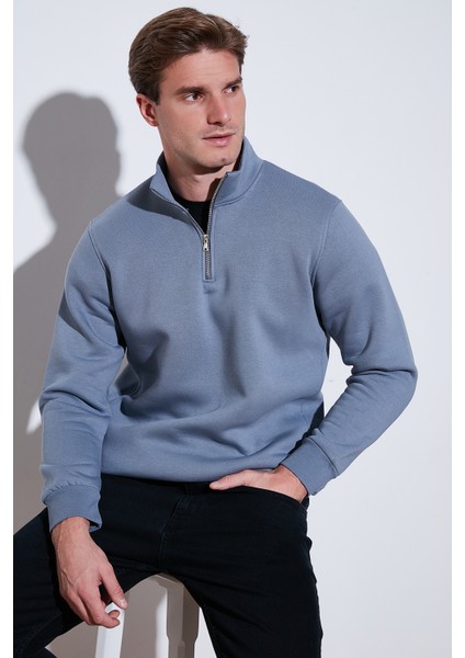 Pamuklu Regular Fit Dik Yaka 2'li Paket Sweat Erkek Sweat 59052592S2 fiyatları