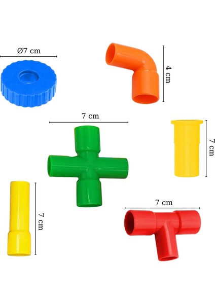 Tekerlekli Boru LEGO 72 Parça modelleri