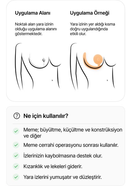 Silikon Tabaka Meme Küçültme Büyütme Ameliyatı Izi Giderici Engelleyici Pansuman Sheet fiyatları