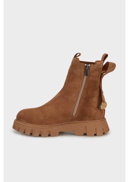 Lastik Detaylı Süet Bot Bayan Bot 25K001R25209 fiyatları