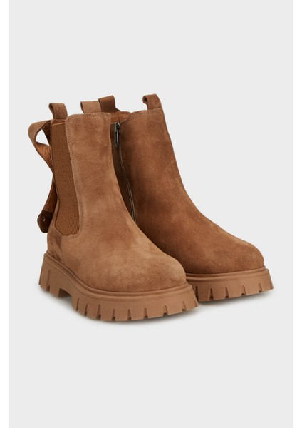 Lastik Detaylı Süet Bot Bayan Bot 25K001R25209 modelleri