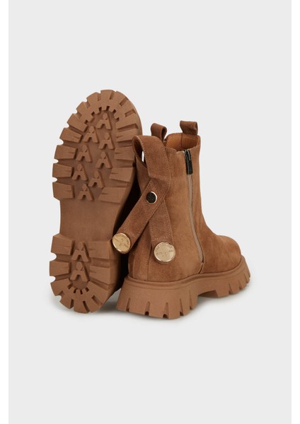 Lastik Detaylı Süet Bot Bayan Bot 25K001R25209 fırsatları