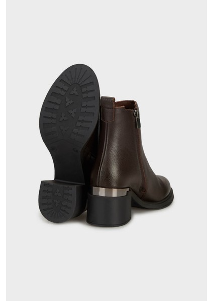 Lastik Detaylı Deri Bot Bayan Bot 25K215R2281 fırsatları