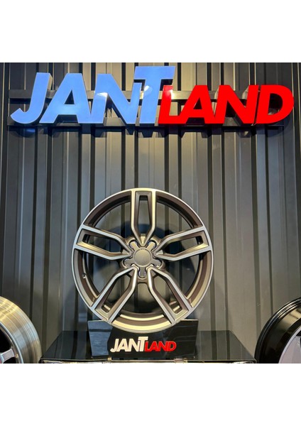 Jantland -19" 5X112 Audı S3 S4 A3 A4 Jant / Matt Gun Metal(4 Adet)