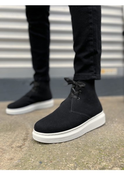 JET-207 Oslo Bağcıklı Ortopedik Taban Süet Erkek Spor Bot Sbt - Siyah fiyatları