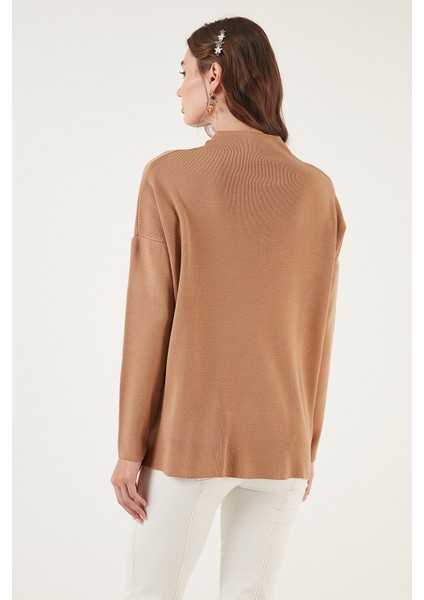 Pamuklu Arkası Uzun Dik Yaka 2'li Paket Triko Kazak Bayan Kazak 4615002S2 indirimleri