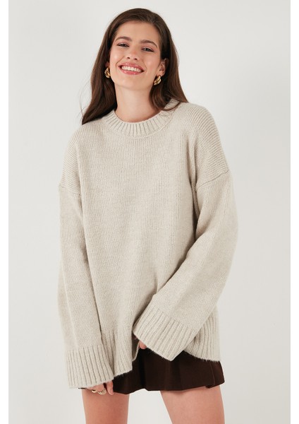 Regular Fit Bisiklet Yaka Basic 2'li Paket Triko Kazak Bayan Kazak 4616213S2 modelleri