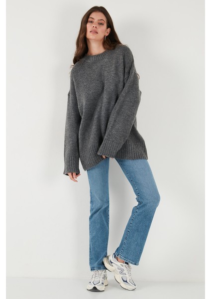 Regular Fit Bisiklet Yaka Basic 2'li Paket Triko Kazak Bayan Kazak 4616213S2 fırsatları