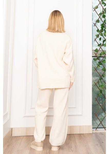 Yuvarlak Yaka Salaş Triko Takım 7204 modelleri