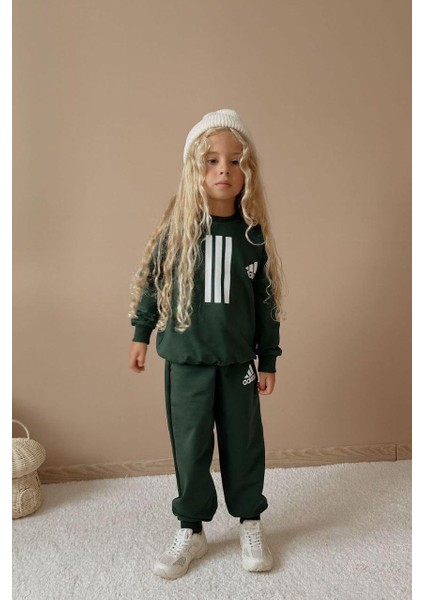 Zümrüt Yeşil Kız & Erkek Çocuk 2 Iplik Alt Üst Sweatshirt - Eşofman Takım fiyatları