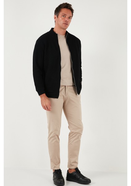 Pamuklu Relaxed Fit Dik Yaka Fermuarlı Hırka Erkek Hırka 5901075 fiyatları