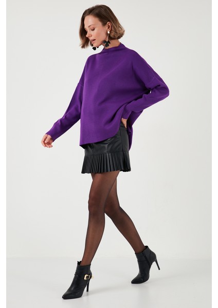 Pamuklu Arkası Uzun Dik Yaka 2'li Paket Triko Kazak Bayan Kazak 4615002S2 fırsatları