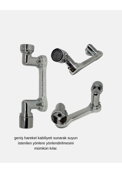 1080 Derece Musluk Aparatı – Tüm Labolara Uygun Esnek Başlık ve Su Akış Kontrolü fiyatları