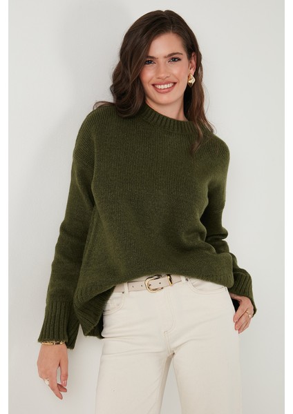 Regular Fit Bisiklet Yaka Basic 2'li Paket Triko Kazak Bayan Kazak 4616213S2 fiyatları