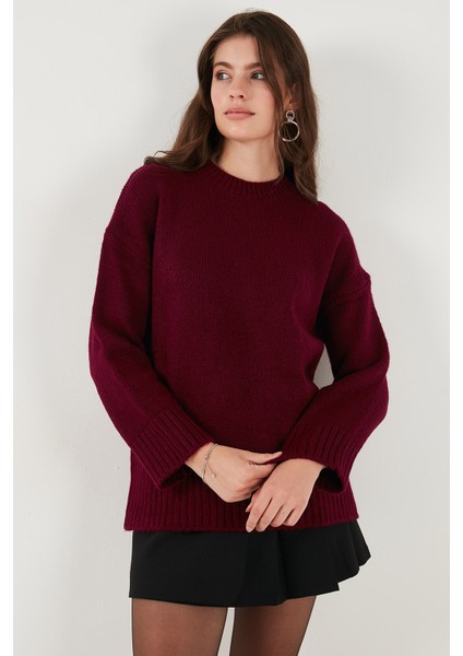 Regular Fit Bisiklet Yaka Basic 2'li Paket Triko Kazak Bayan Kazak 4616213S2 modelleri