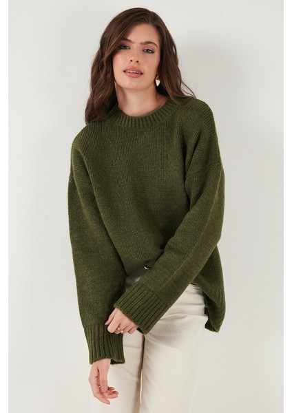 Regular Fit Bisiklet Yaka Basic 2'li Paket Triko Kazak Bayan Kazak 4616213S2 modelleri