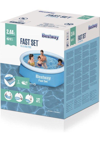 Büyük Şişme Havuz 2.44 M x 61 cm 57448 indirimleri