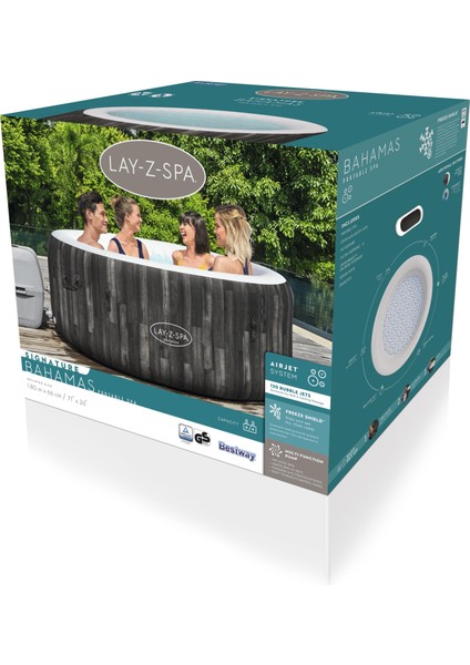 Lay-Z-Spa® 60005 Bahamas Signature Airjet™ Şişme Spa Havuzu, 2-4 Kişilik