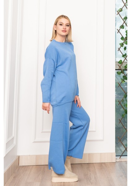 Yuvarlak Yaka Salaş Triko Takım 7204 modelleri