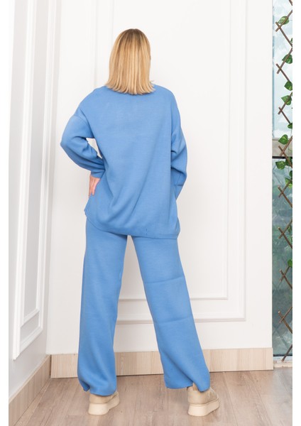 Yuvarlak Yaka Salaş Triko Takım 7204 fırsatları