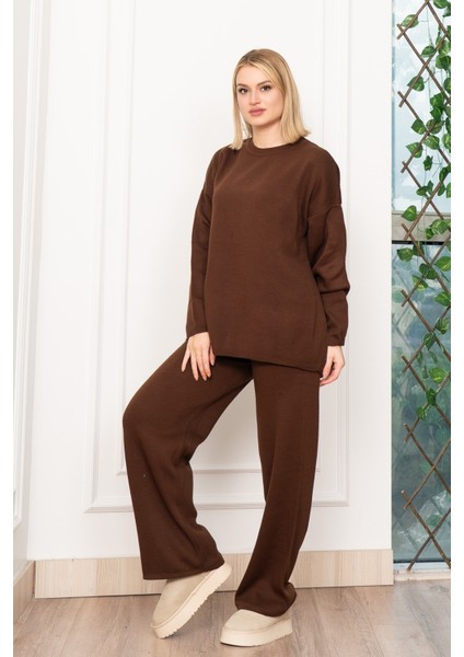 Yuvarlak Yaka Salaş Triko Takım 7204 modelleri