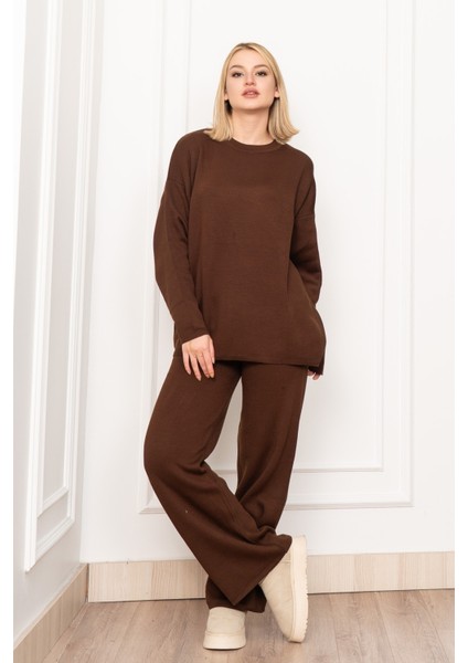 Yuvarlak Yaka Salaş Triko Takım 7204 fırsatları