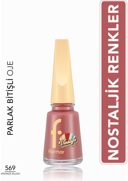 Vintage Romance Yüksek Pigmentli & Parlak Bitişli Oje (569 Vintage Blush) 8682536097673