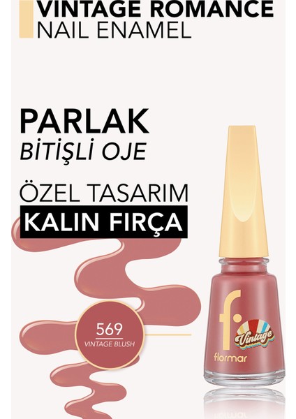 Vintage Romance Yüksek Pigmentli & Parlak Bitişli Oje (569 Vintage Blush) 8682536097673 fiyatları