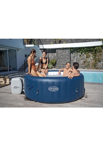 Lay-Z-Spa® 60029 Milan Smart Airjet Plus™ Şişme Spa Havuzu, Mobil Uygulama Kontrollü, 4-6 Kişilik fiyatları