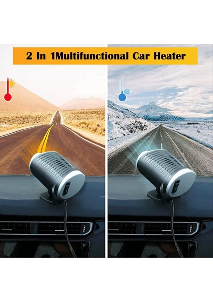 Araba Isıtıcı 12V 150W Taşınabilir Araba Isıtıcı, 2 Araç Isıtma ve Soğutma Fanı, Araba Ön Cam Dolap Demister (Yurt Dışından) modelleri