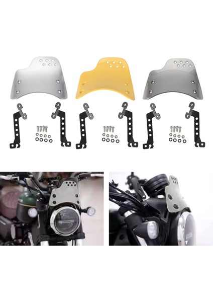 Ducati Scrambler 400 800 (Gümüş) Için Motosiklet Ön Cam Ekran Koruması (Yurt Dışından) modelleri