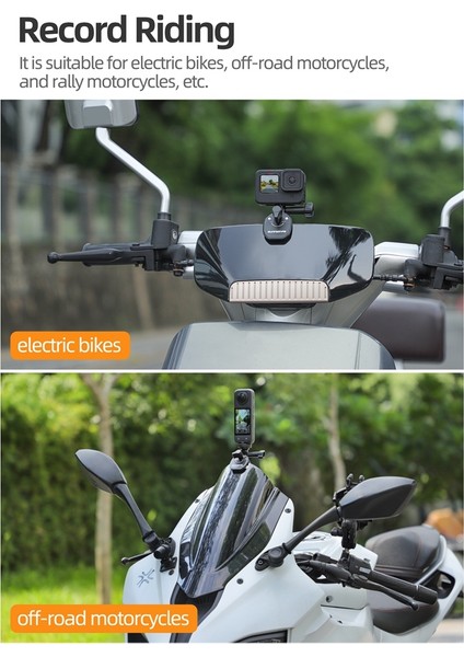 Gopro Actıon INSTA360 Go INSTA360 Ace Serisi Aksiyon Kamerası Için Sunnylife Motosiklet Cam Kelepçesi Montaj Aksesuarları (Yurt Dışından) indirimleri