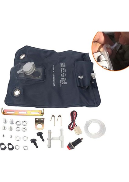 12V 1 Litre Su Kapasite Araba Penceresi Temizleme Ön Cam Ön Cam Yıkama Otomatik Yıkama Pompa Çantası Kiti 151286776374 2021 (Yurt Dışından) modelleri