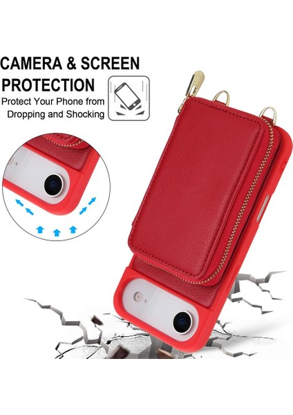 iPhone Air Için Fermuarlı Kart Çantası Telefon Kılıfı (Yurt Dışından) fırsatları