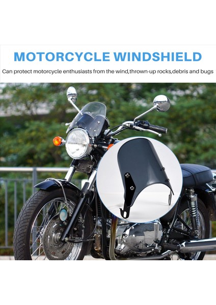 Motosiklet Far Kaplama Ön Cam Ön Cam Triumph Bonneville 2001-2017, T100 2003-2017 (Duman) (Yurt Dışından) fırsatları