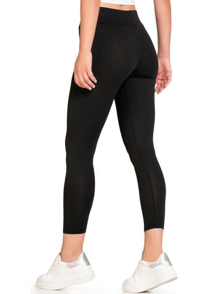 Özkan 27684 Kadın Likralı Kaşkorse Fitilli Toparlayıcı Yüksek Bel Uzun Tayt fırsatları