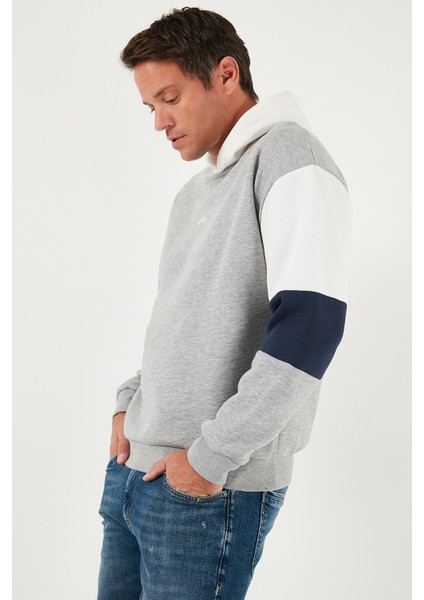 Pamuklu Relaxed Fit Kapüşonlu Içi Tüylü Yumuşak Şardonlu Sweat Erkek Sweat 5905299