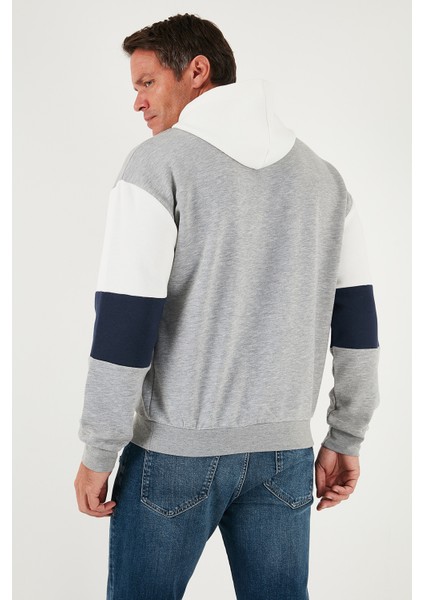 Pamuklu Relaxed Fit Kapüşonlu Içi Tüylü Yumuşak Şardonlu Sweat Erkek Sweat 5905299