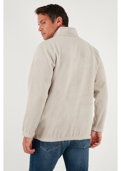 Regular Fit Yarım Fermuarlı Dik Yaka Yumuşak Dokulu Sweat Erkek Sweat 59060661