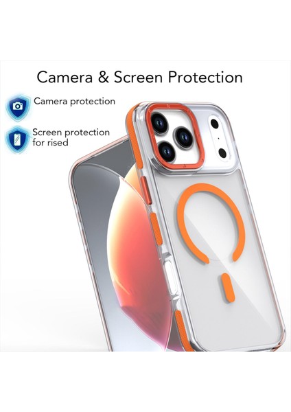 iPhone 17 Pro Max Için Akrilik Hibrit Tpu Magsafe Kılıf (Yurt Dışından) indirimleri