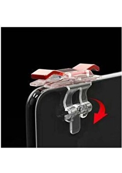 Oyun Konsolu Tetik Düğmesi Mobil Oyunlar İçin Yüksek Hassasiyet 2 Adet