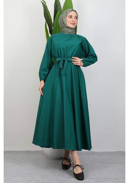 Efil Tesettür Elbise Zümrüt modelleri