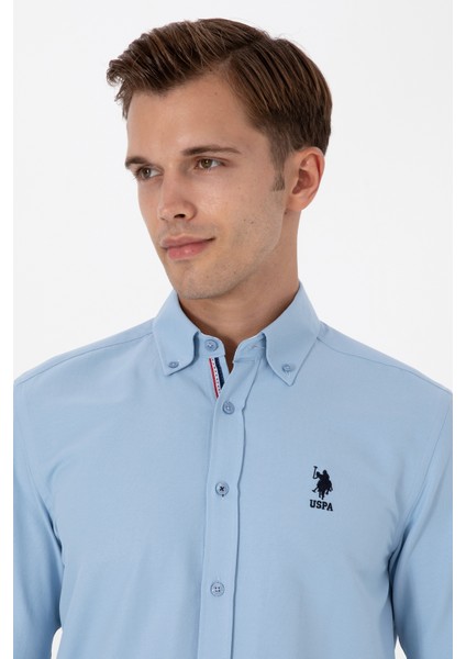 Erkek Açık Mavi Gömlek Desenli 50317249-VR003 fiyatları