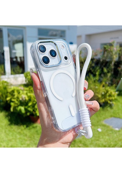 iPhone 17 Pro Max Için Bilek Kayışı Magsafe Telefon Kılıfı (Yurt Dışından)