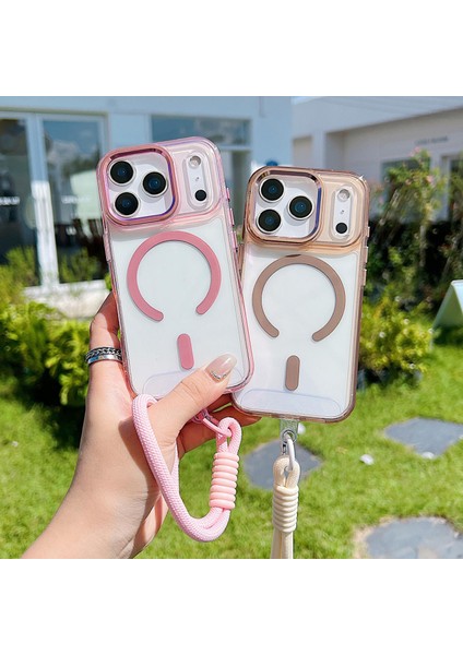 iPhone 17 Pro Max Için Bilek Kayışı Magsafe Telefon Kılıfı (Yurt Dışından) modelleri