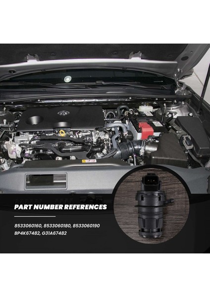 Toyota Camry Corolla Highlander Rav4 Sienna Honda Accord Için Ön Cam Yıkayıcı Pompası 85330-21010 85330-60190 Lexus Scion Için (Yurt Dışından) modelleri